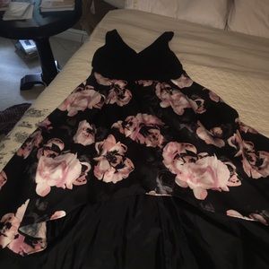 X by xscape black floral dress